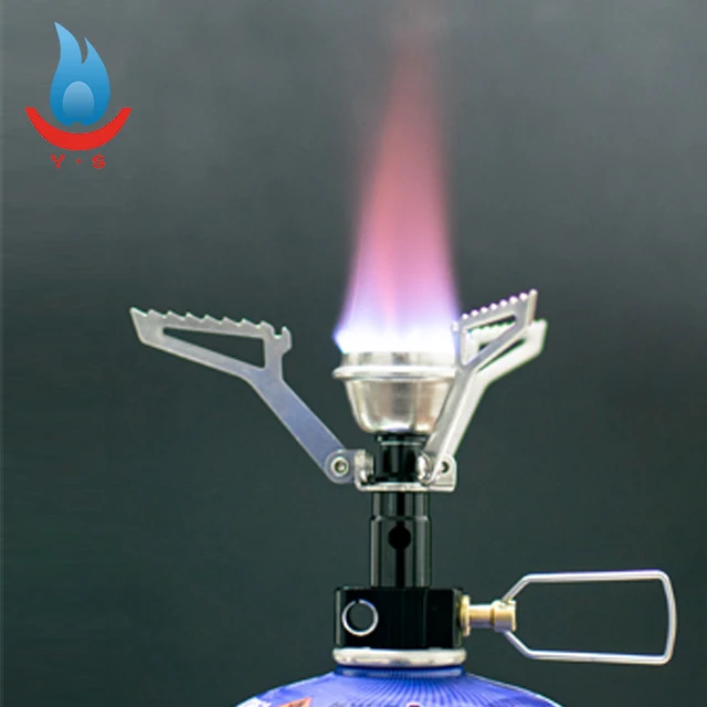 
Camping Backpacking Folding Gas Burner Titanium Mini Pocket Stove Camping Titanium Stove 