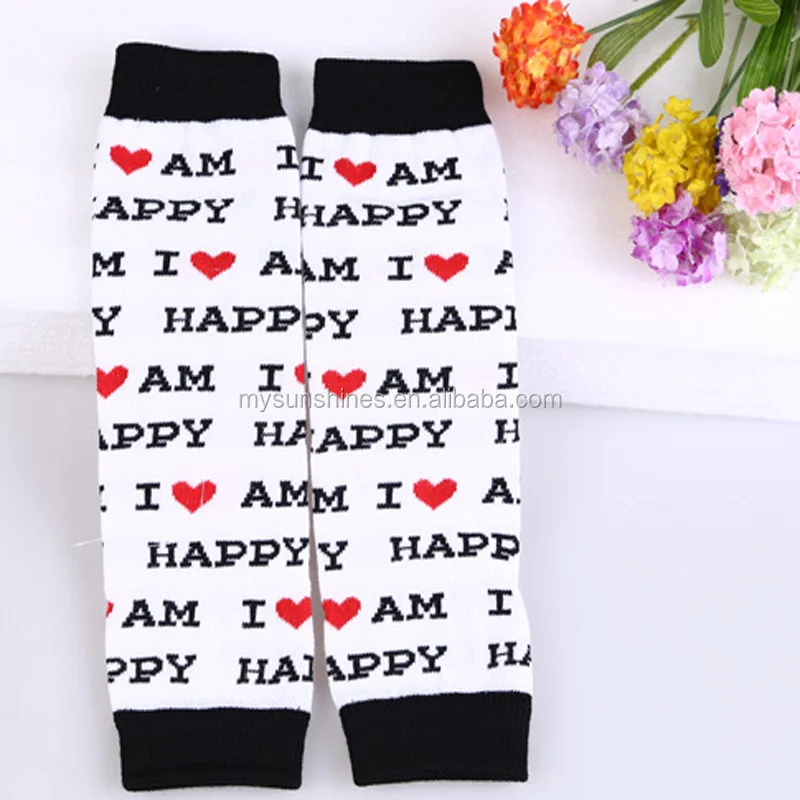 Baby Knee Pad Kids Socks Kneepad Protector Letter Dots Striped newborn girls leggings tights boys kawaii toddlers Leg Warmers