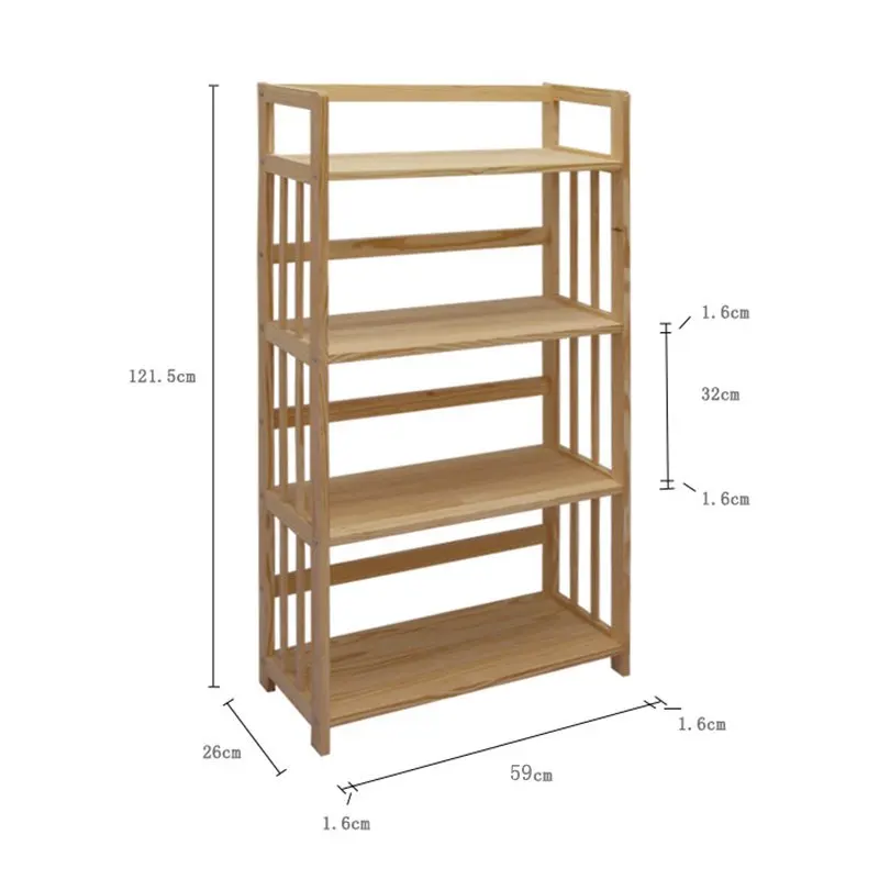 2019 Hot Sale Nature Color Wooden Showing Stand Multiduction Book Shelf Bookcase Nursery School Furniture