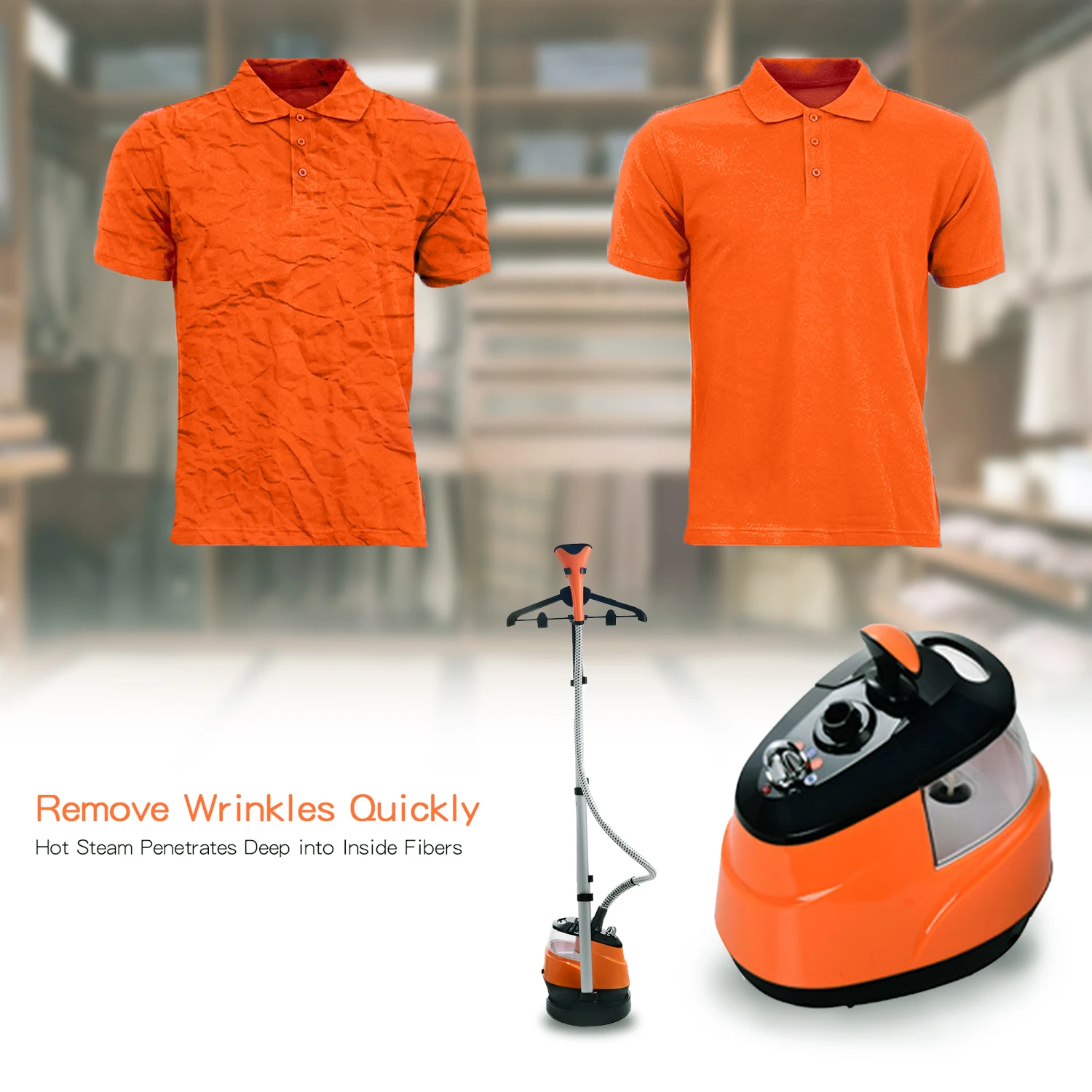 Professional ironing equipment 2000W best commercial strong garment fabric steamer