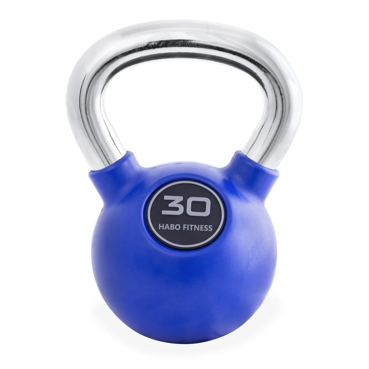 Chrome Handle Color Rubber coated Kettlebell 25lb kettlebell competition