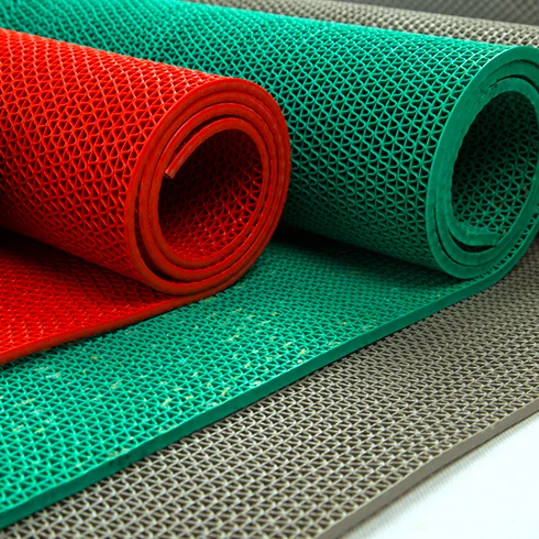 Китайский поставщик полые Напольные Резиновые противоскользящие сетчатые коврики из ПВХ