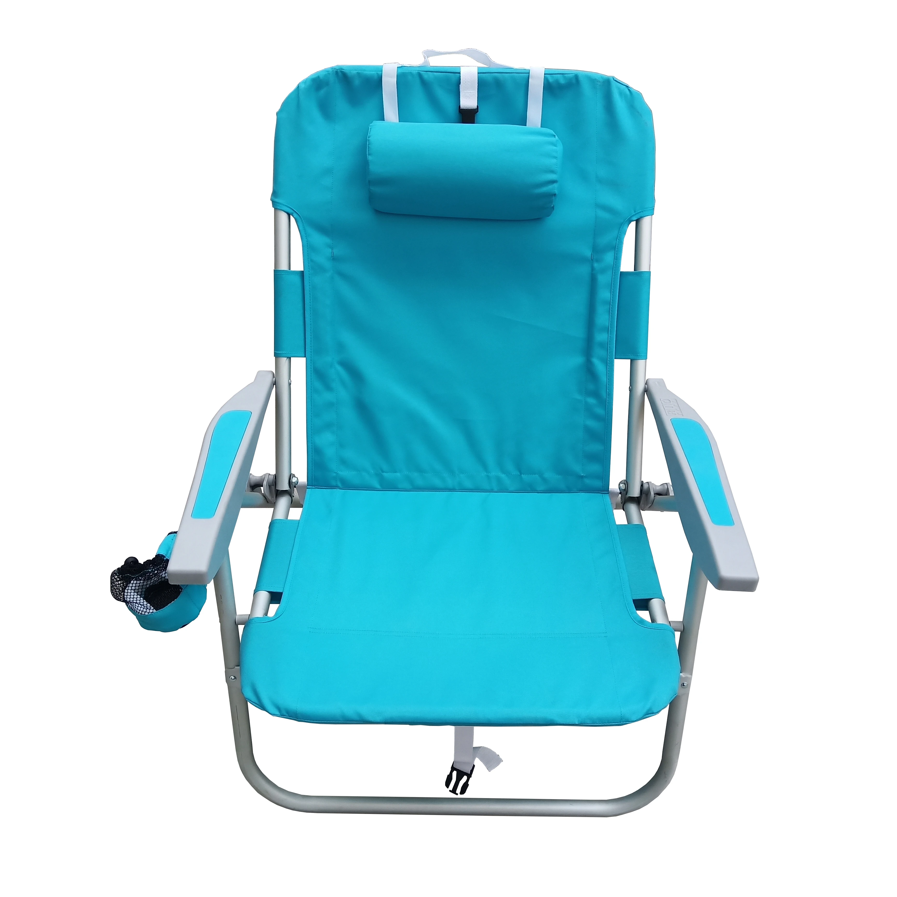 Comfortable portable folding beach chair camp chair with storage pouch and a big bag in market price