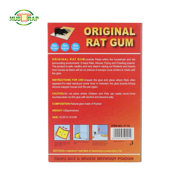 High Quality with Very Sticky Glue To Stick all Rat Pest Snake Bird Glue Trap