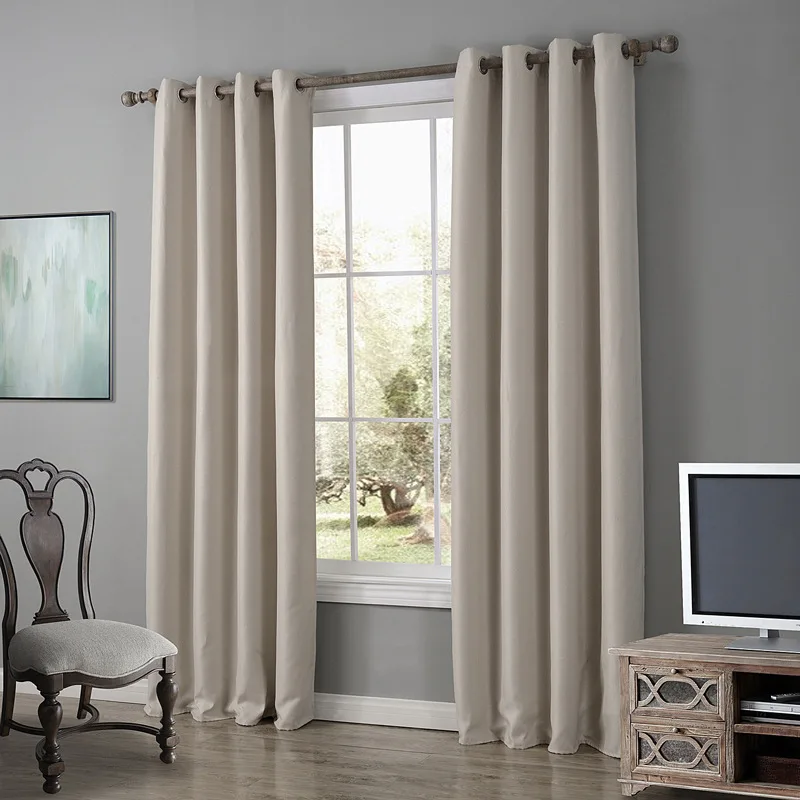 Curtain fabric manufacturers office ready made blackout window curtain