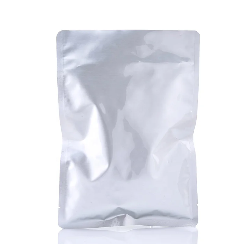 3 Layers Laminated Food Grade Three Sides Seal Aluminum Foil Bags With Tear Notch