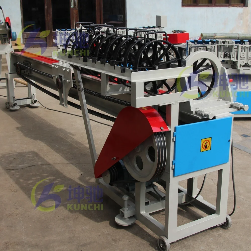 KUNCHI brand professional bamboo splitting  / separating machine / bamboo processing machine equipped with 10 sets blades!