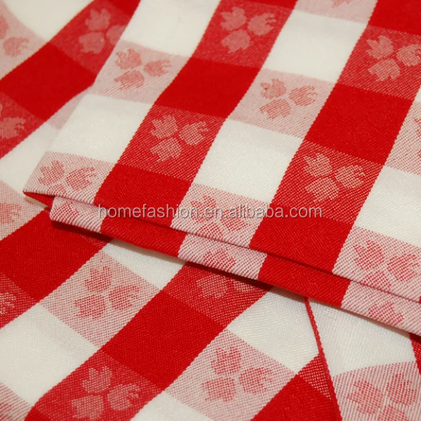 100% cotton yarn dyed jacquard fabric for table linens
