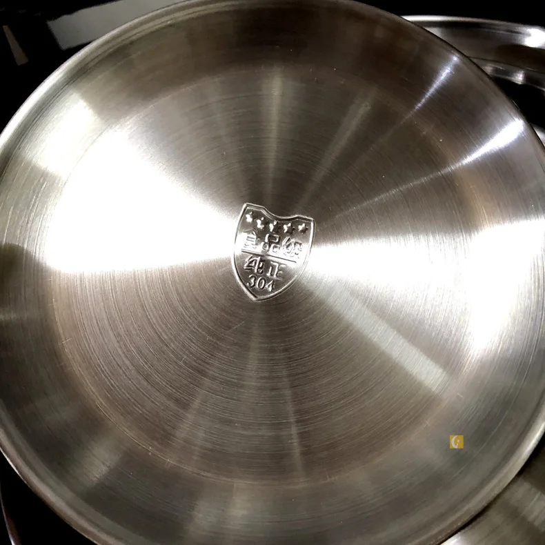 High quality 304 stainless steel barbecue dish Korean Buffet Plate disk tableware