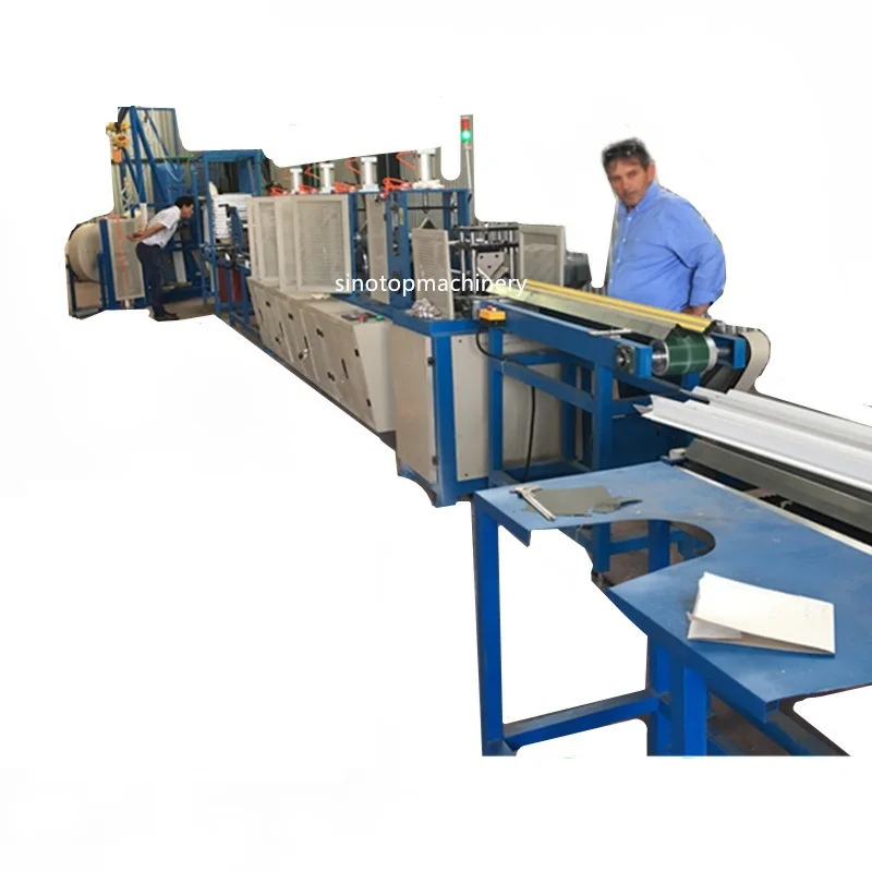 Kraft paper angle board making machine for cartons and furniture protecting