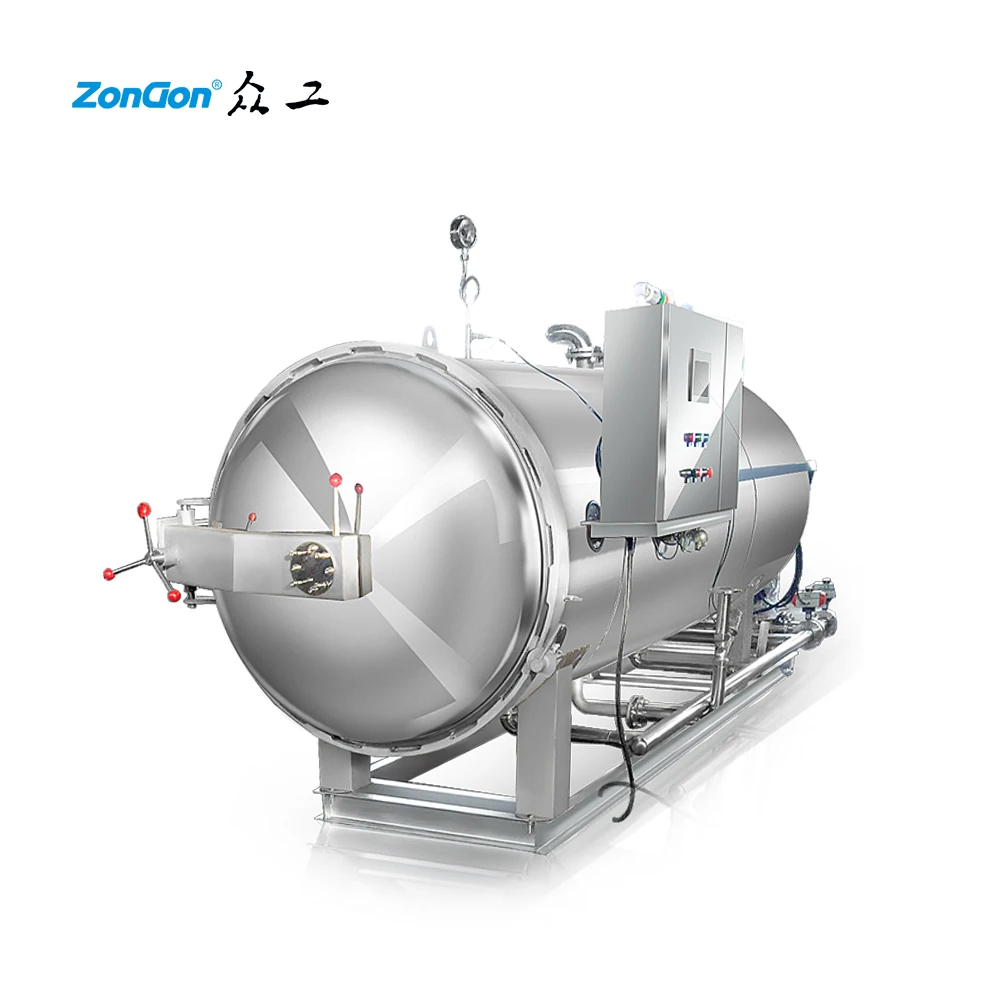 Food grade stainless steel canned food retort sterilizer autoclave machine