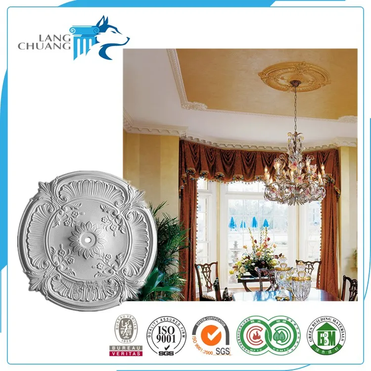 Home Decoration Lighting Equipment Accessories Gypsum Ceiling Medallion