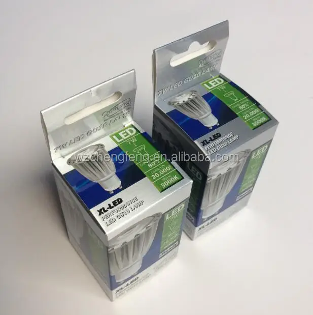 
printed cheap cardboard paper box packaging for LED lamp light bulb box 