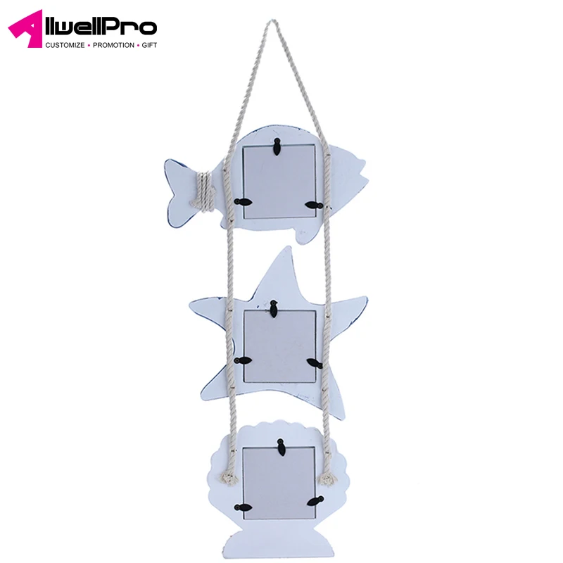 
Promotion Beautiful Wall Hanging Mediterranean Wooden Picture Photo Frame 