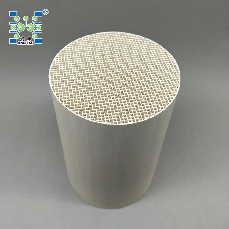 Honeycomb ceramic catalyst carrier Diameter: 120mm, Length: 180mm