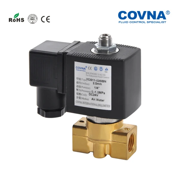 Miniature 1/8' Inch 12v 24v dc Flow Control Water Normally Closed Solenoid Valve