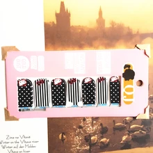 White Black Pink cat child Nail Arts Nail Sticker Waterproof Nail Decal Sticker Gel Polish French