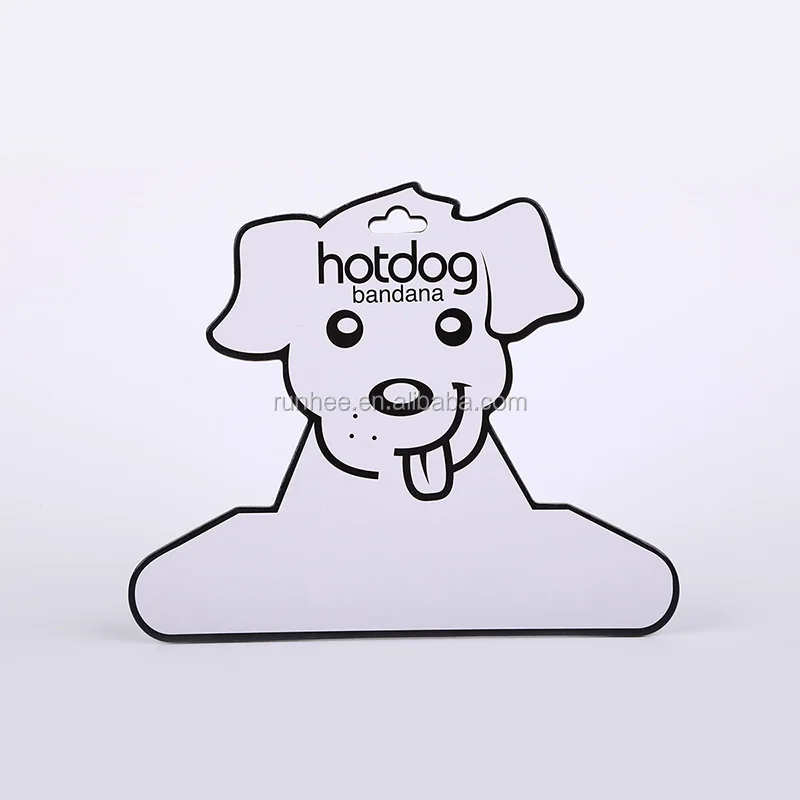 Cute design pet clothing hanger paper cardboard clothes hangers