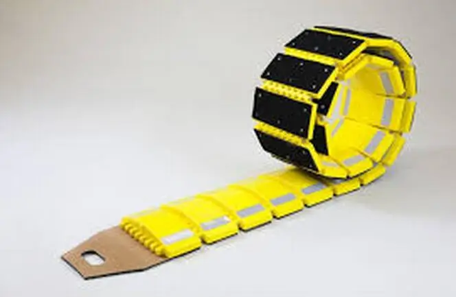 One Way Rolling Out Temporary Speed Ramp Portable Roll Up Speed Bump With Carrying Bag