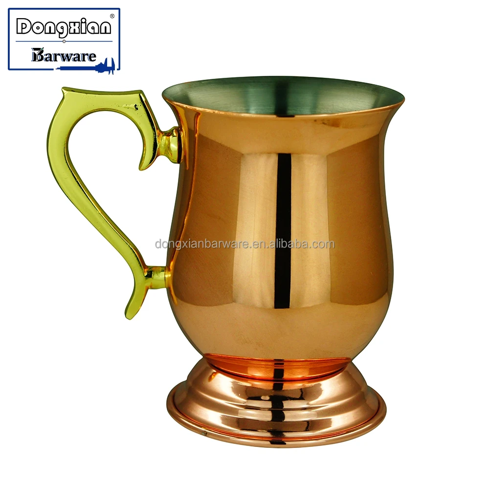 Antique Feel Stainless Steel Hammered Moscow Mule Cocktail Copper Mugs For Vodka And Ginger Beer (60705339594)