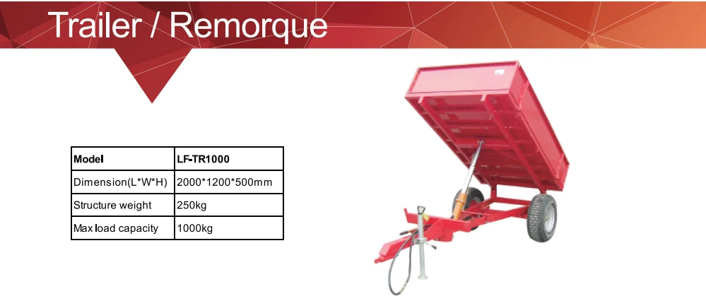 
agricultural mini tractor trailer go kart for sale 