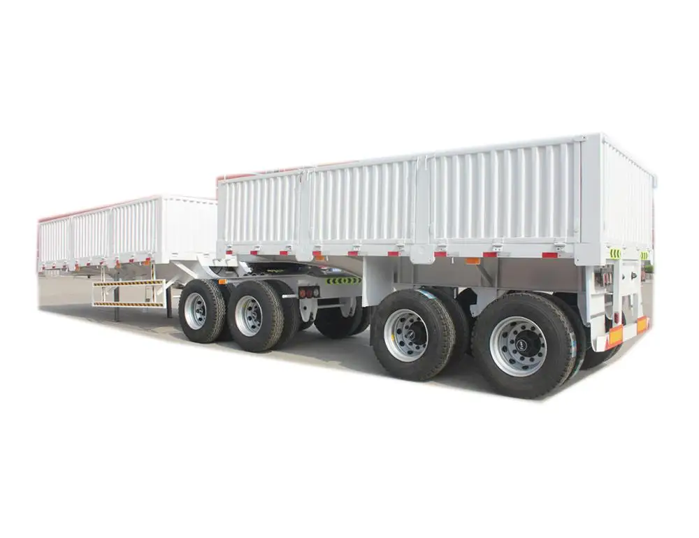 Super link  side tipper trailer train type double b super link side dump semi  trailer