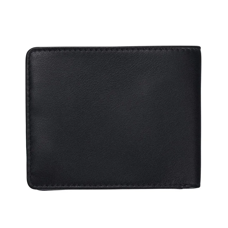 China Wholesale Full Grain Genuine Leather Mens Slim Wallet With Zipper Coin Pocket