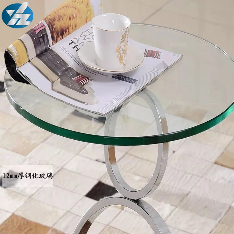 2020 newest modern simple style black glass marble top tea center coffee table