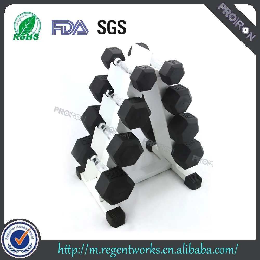 Дешевые Резиновые Hex Стиль Гантели для Домашнего Фитнеса