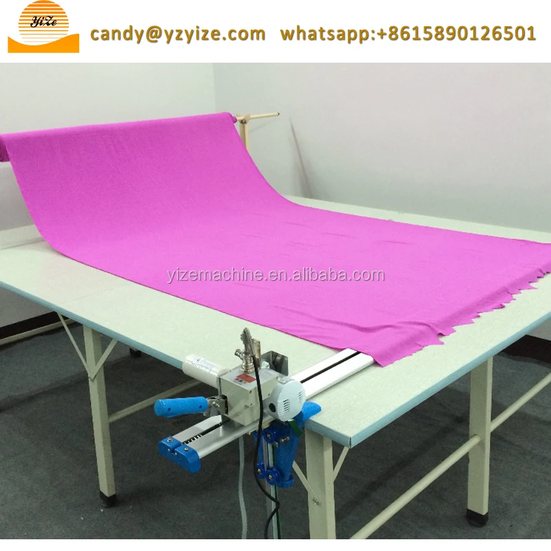 High speed linear cloth end cutter industrial cloth cutting machine