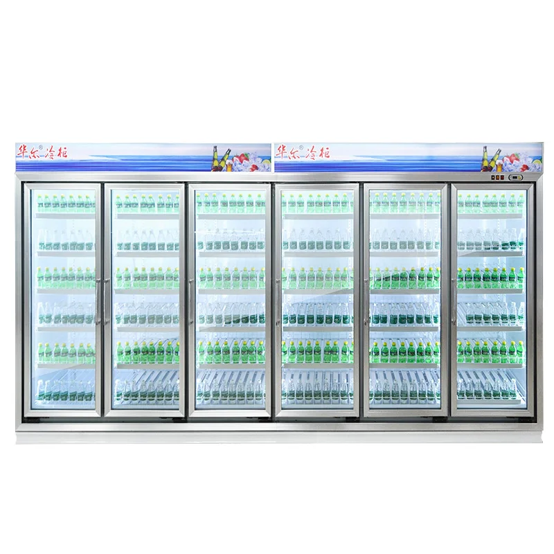 retail cabinet display commercial supermarket dairy refrigerator