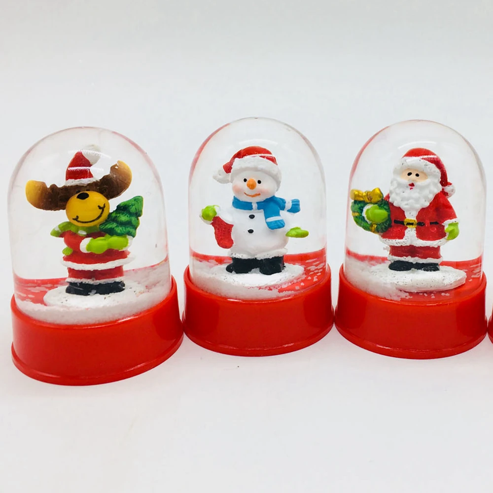 Holiday Gifts Christmas Figurines Inside Plastic Snow Globe Snow Ball