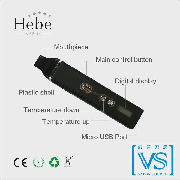 
Titan2 dry herb vaporizer pen , Hebe vapor ,authentic titan-2 herbal vaporizer with lowest price from original factory 