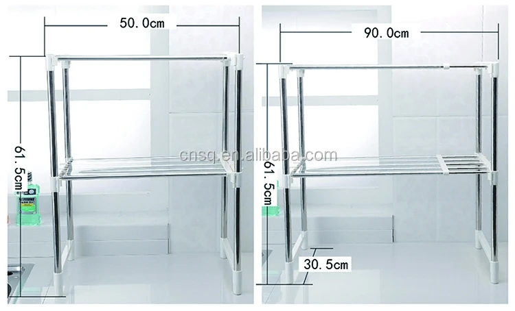 Кухонные принадлежности стойка из нержавеющей стали для хранения микроволновой печи