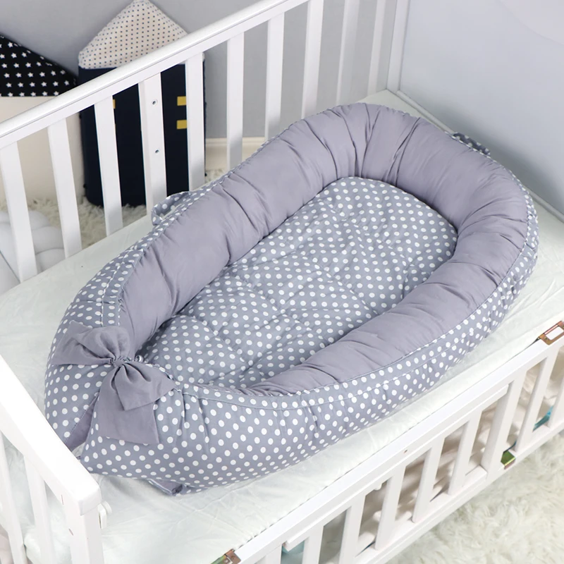 
New style Portable organic cotton Baby nest baby bed baby lounger for infant 