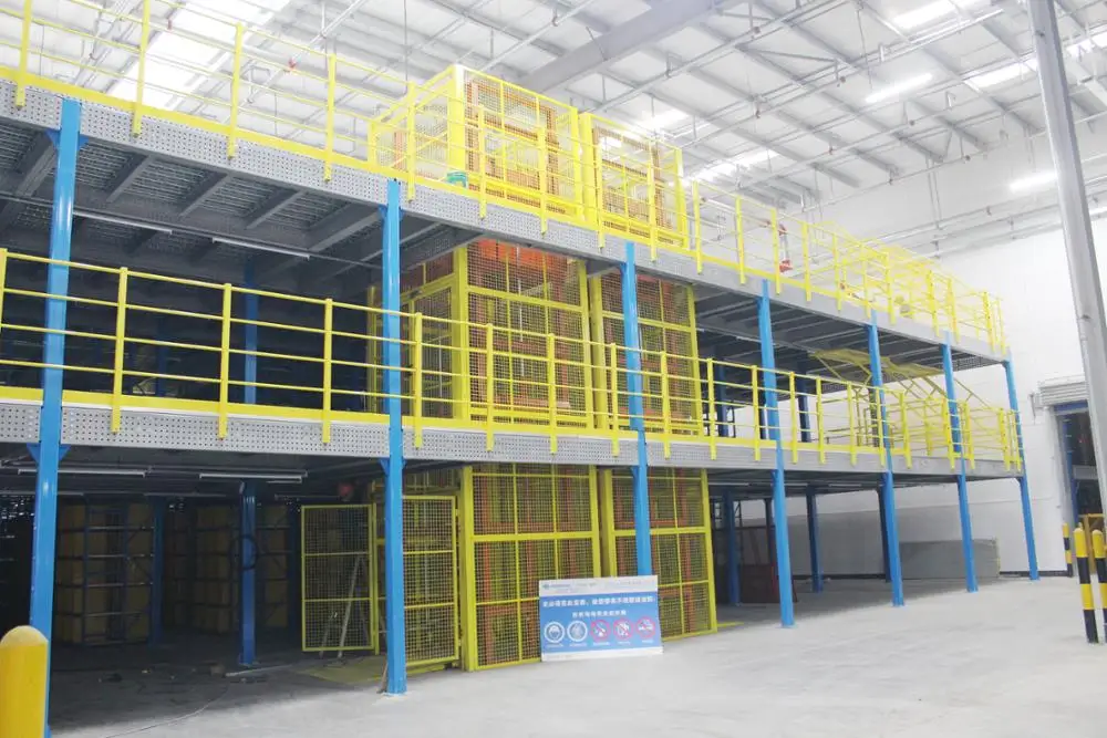 Heavy Duty High Quality OEM Warehouse Automated Storage Racking Steel Floor Platform Systems Multi-Level Mezzanine