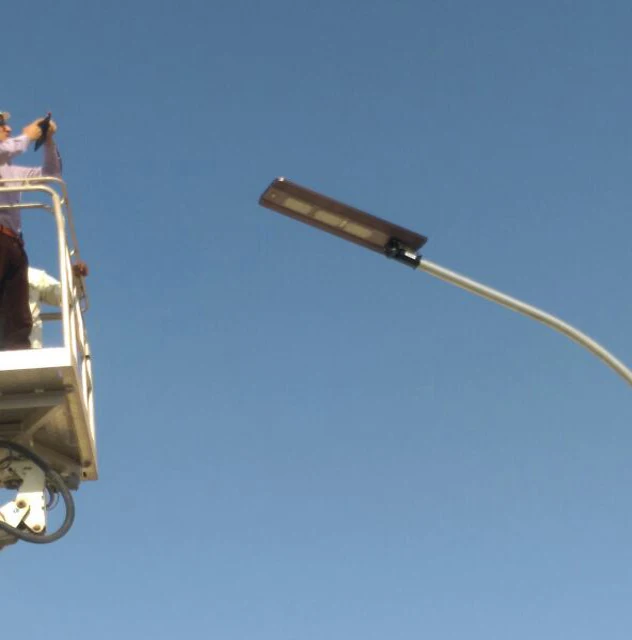 Aluminum alloy compact design all in one solar led street light with PIR motion sensor