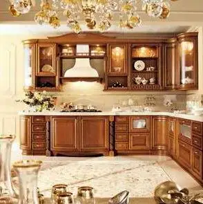 modern soild wood wooden kitchen cabinet design