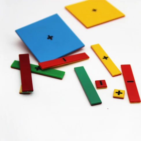 Plastic Math Toy Algebra Tiles Teaching Aids for Learning Maths