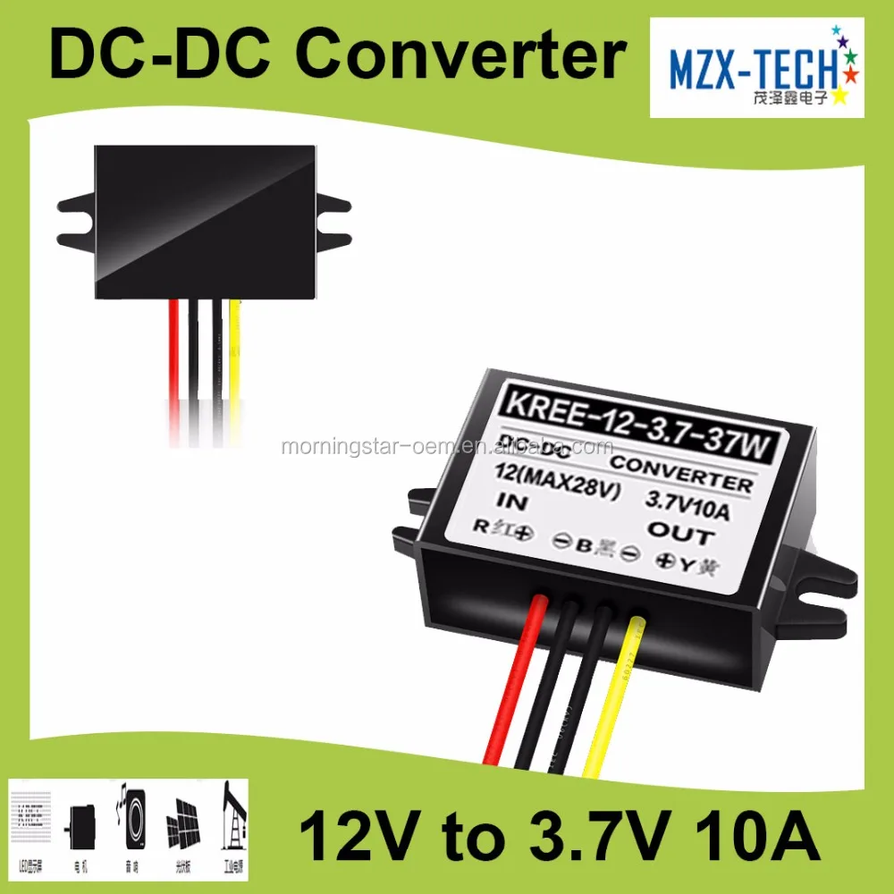 power regulator 12v to 3.7v 10A 37w dc dc buck converter for solar and navigation