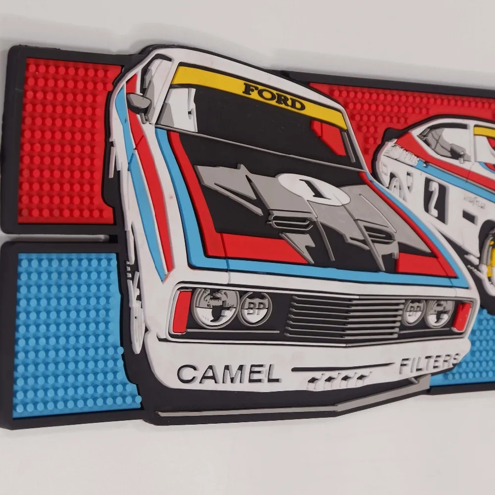 New Product Ideas 2024 Bar Accessories Bar Supplies Custom Shape/ LOGO/Size for Bar Mat , PVC Bar Mat Rubber beer mat