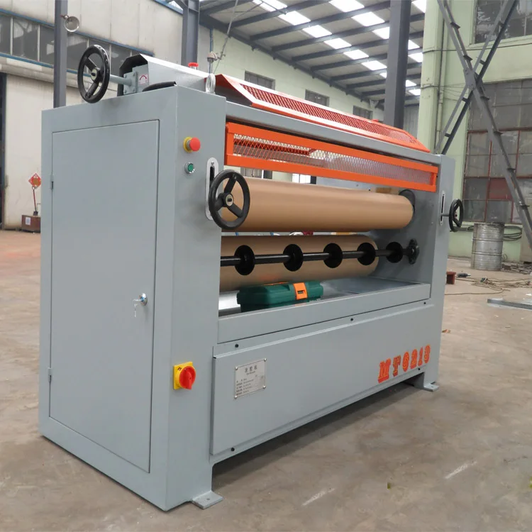 function of single/double surface glue roller spreader machine for plywood