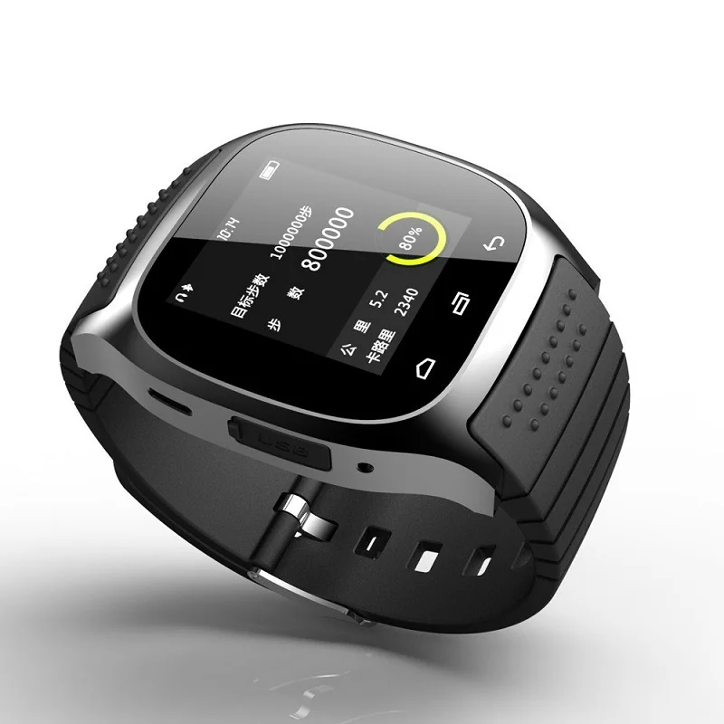 
Stepfly Sport Smart Watch Thermometer Altimet Wristwatch M26 with Dial SMS Remind Pedometer for IOS Android PK U8 