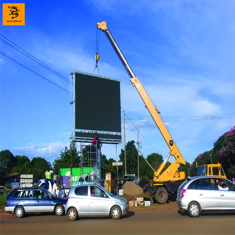 
High Definition Free Standing Full Color P10 LED Display Screen advertising billboard 