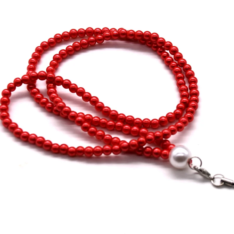 
China Manufacturer custom beaded rhinestone phone lanyard for key 