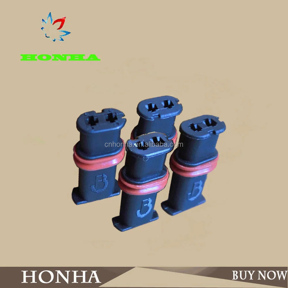 DJK70213E-1.5-21 DJK70213C-1.5-21 PA66 черный tyco 2-контактное гнездо водонепроницаемый авто жгут проводов разъем