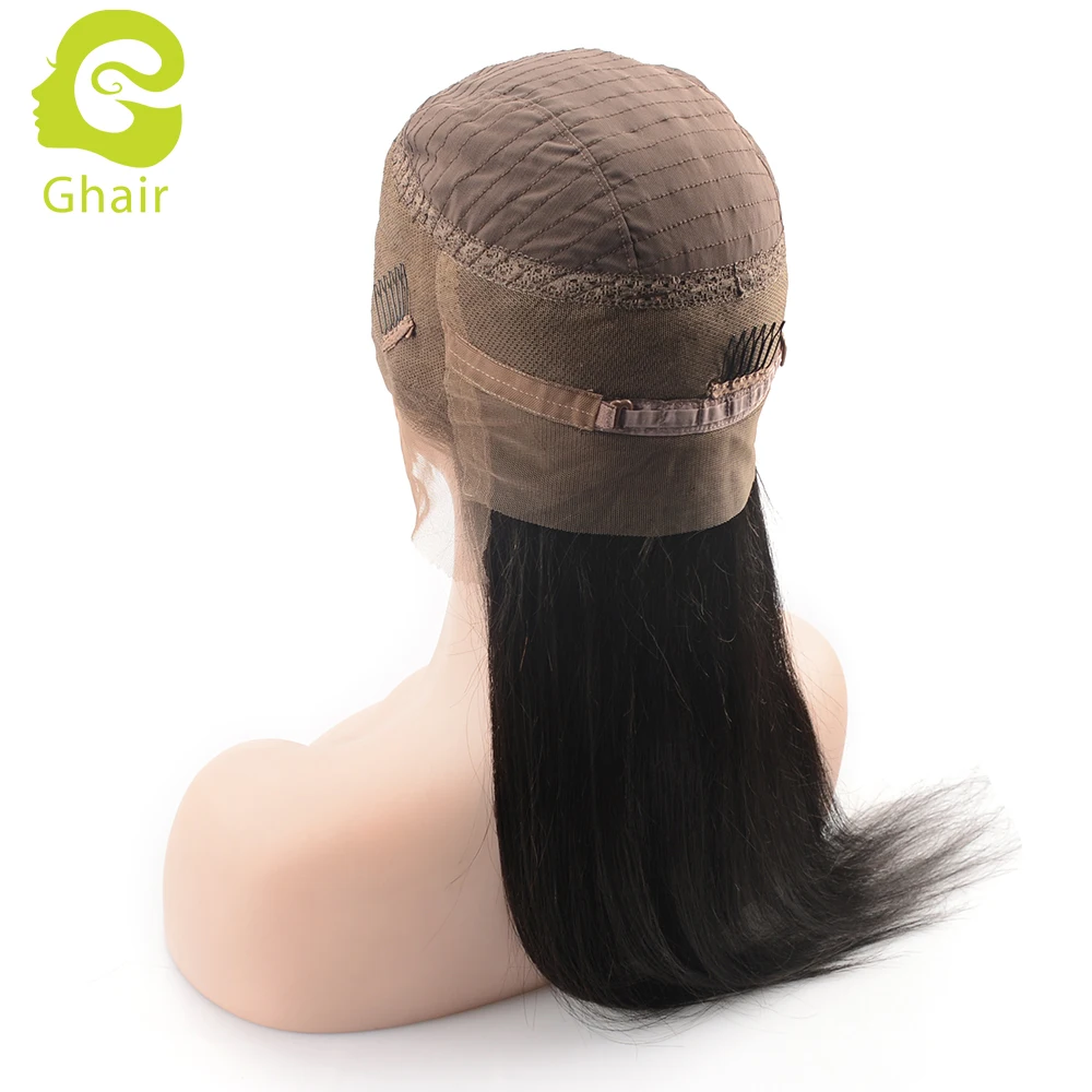 360 lace frontal wig cap for wig making virgin human hair straight wave
