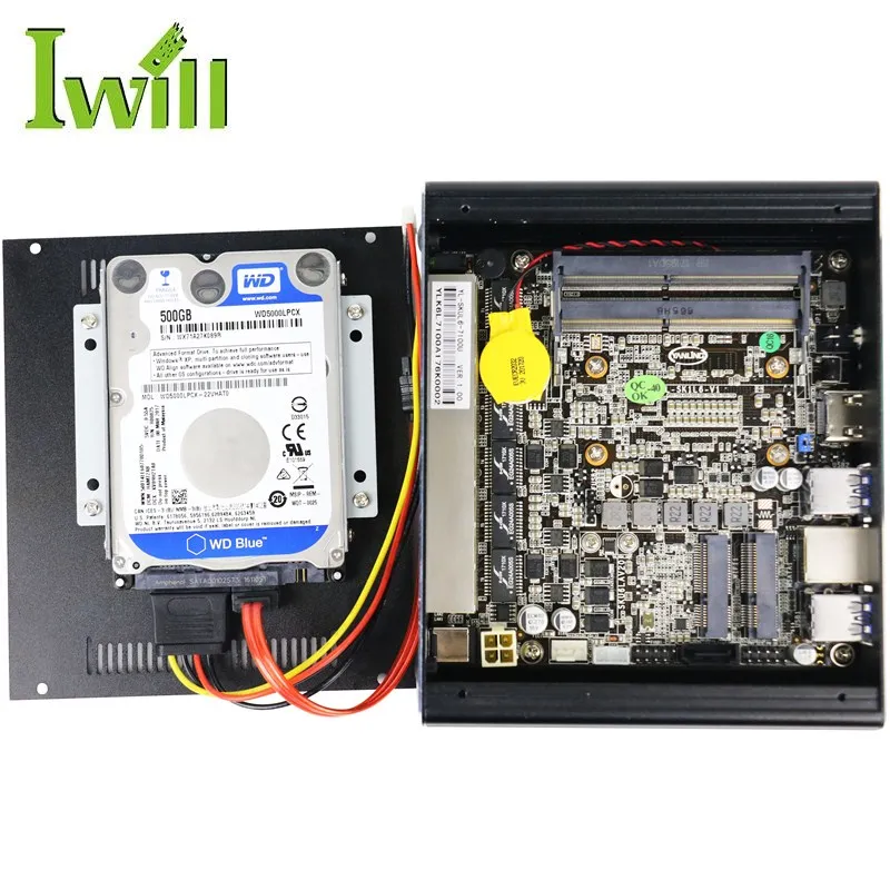 Iwill Technology IBOX-501 N13 firewall micro fanless industrial pc with multiple lan