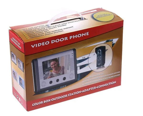 video phone electronic door lock, multi apartments home security intercom system wired RF door phone