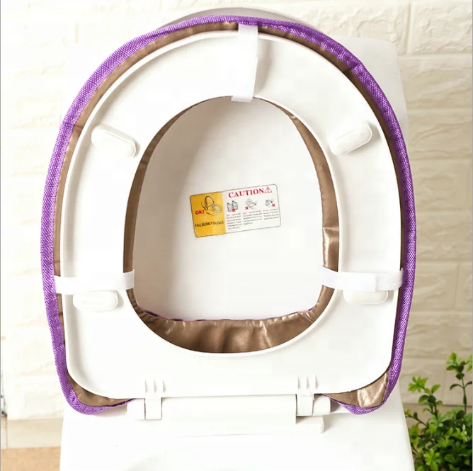 High quality reusable toilet seat cover / fabric toilet seat cover / warm toilet seat cover